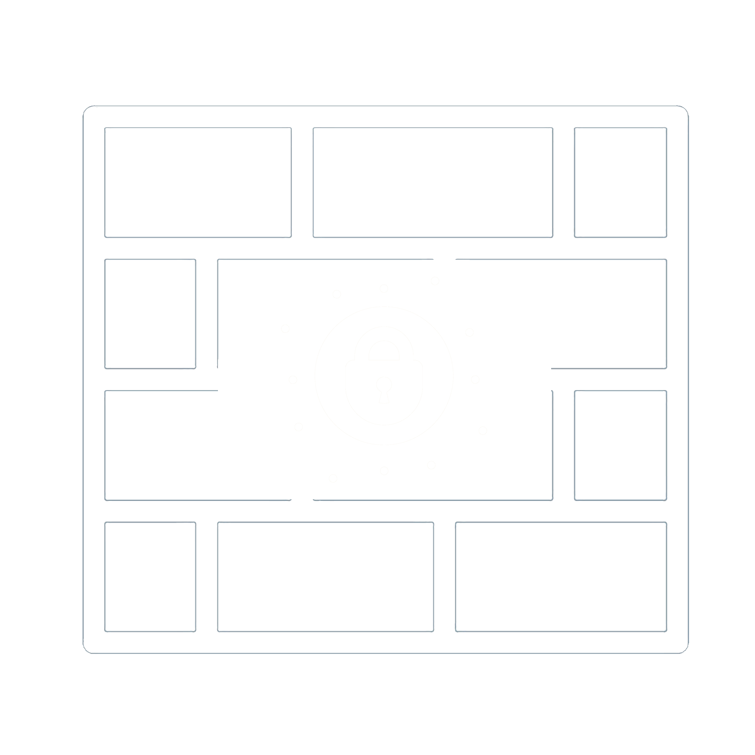 ikc-icon cyberdefence mauer mit schloss