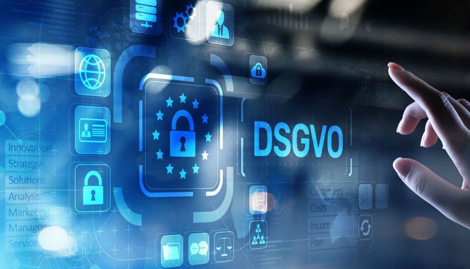 Foto DSGVO mit Schloss und Icons